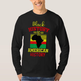 Camiseta História Negra É História Negra Americana