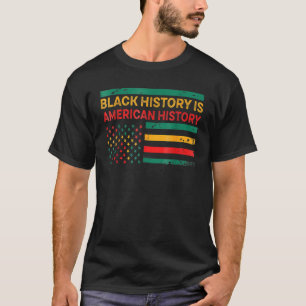 Camiseta História Negra É História Negra Americana