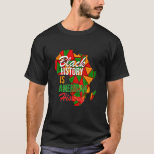 Camiseta História Negra É História Negra Americana
