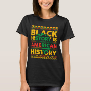Camiseta História Negra É História Negra Americana