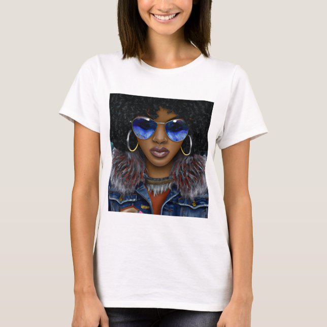 Camiseta História Negra e Mês Internacional de Mulheres (Frente)