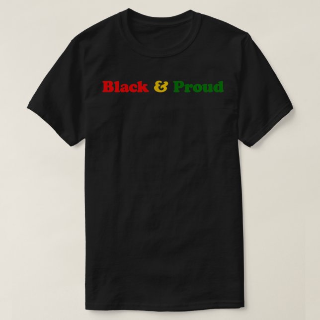 Camiseta História negra e orgulhosa (Frente do Design)