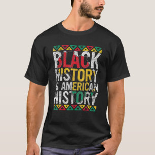 Camiseta História Negra É Presente De Orgulho Mensal Da His
