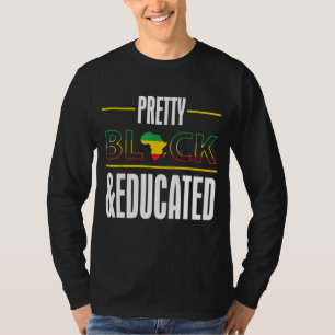 Camiseta História Negra Educada bonito Mês América Africana