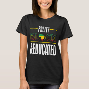 Camiseta História Negra Educada bonito Mês América Africana
