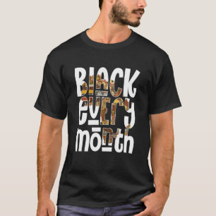 Camiseta História Negra Educada do Orgulho Negro Africano