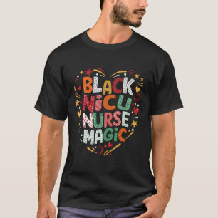 Camiseta História Negra Enfermeira Nicu Magia Enfermeira Af