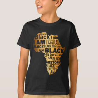 Camiseta História Negra Eu Sou Negro Todos os Meses America