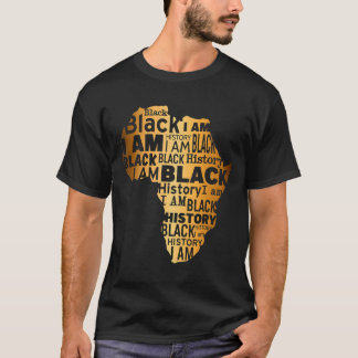 Camiseta História Negra Eu Sou Negro Todos os Meses America