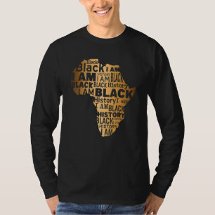 Camiseta História Negra Eu Sou Negro Todos os Meses Orgulho