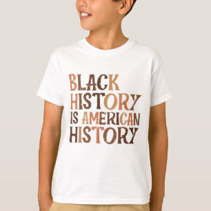 Camiseta História Negra História Americana Orgulho Africano