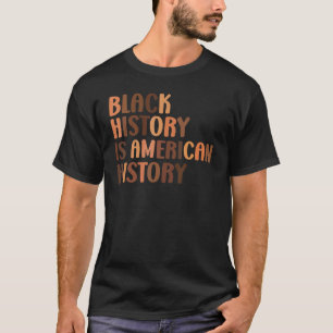 Camiseta História Negra História Americana Orgulho Africano