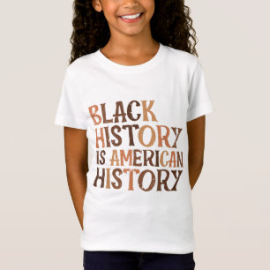 Camiseta História Negra História Americana Orgulho Africano