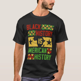 Camiseta História Negra História Americana Patrimônio Afric