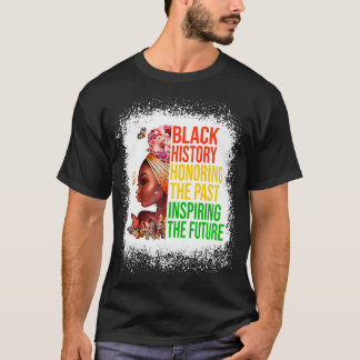 Camiseta História Negra Honrando Homens Futuros Inspiradore