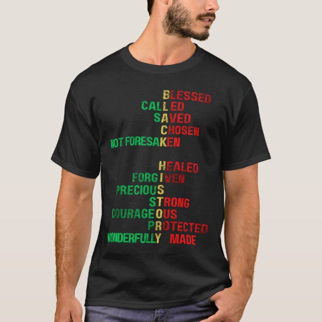 Camiseta História Negra Igreja Melanina Homens Mulheres Cri (Frente)