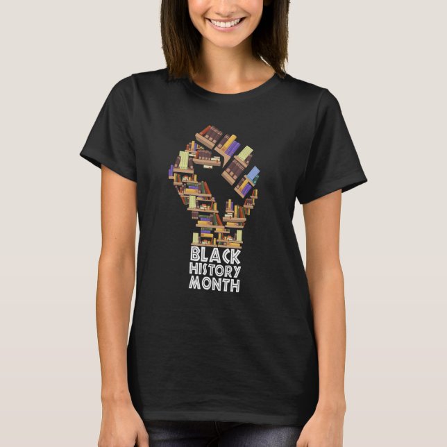 Camiseta História Negra Livro do Mês da História Negra (Frente)