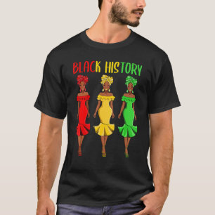 Camiseta História Negra Magia da Rainha Negra Afro Melanin