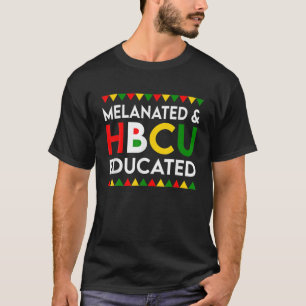 Camiseta História Negra Melanizada E Educada Pela HBCU Mês