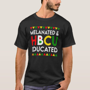 Camiseta História Negra Melanizada E Educada Pelo Hbcu Mês