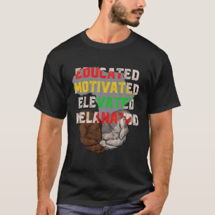 Camiseta História Negra Melanizada Elevada e Elevada
