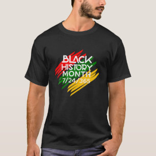 Camiseta História Negra Mês 2022 História Negra 365 Mela