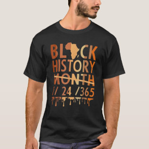 Camiseta História Negra Mês 2022 História Negra 365 Melanin