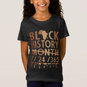 Camiseta História Negra Mês 2022 História Negra 365 Melanin
