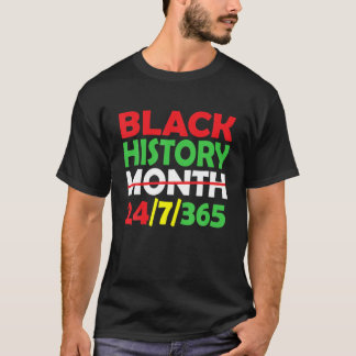 Camiseta História Negra Mês 2022 História Negra 365 Melanin
