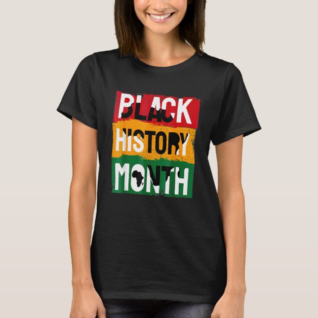 Camiseta História Negra Mês 2022 História Negra 365 Melanin (Frente)