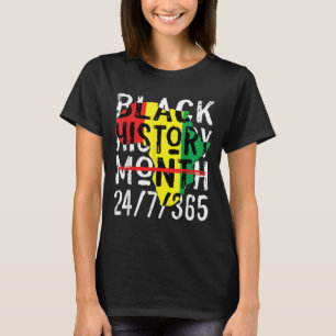 Camiseta História Negra Mês 247365 África Mapa Melanina 202
