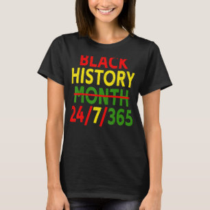 Camiseta História Negra Mês 247365 África Mapa Melanina 202