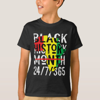 Camiseta História Negra Mês 247365 África Mapa Melanina 202