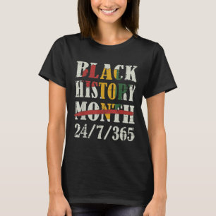 Camiseta História negra mês 247365 com bandeira do mapa afr