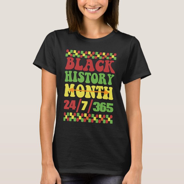 Camiseta História Negra Mês 247365 Melanina Negra-G (Frente)