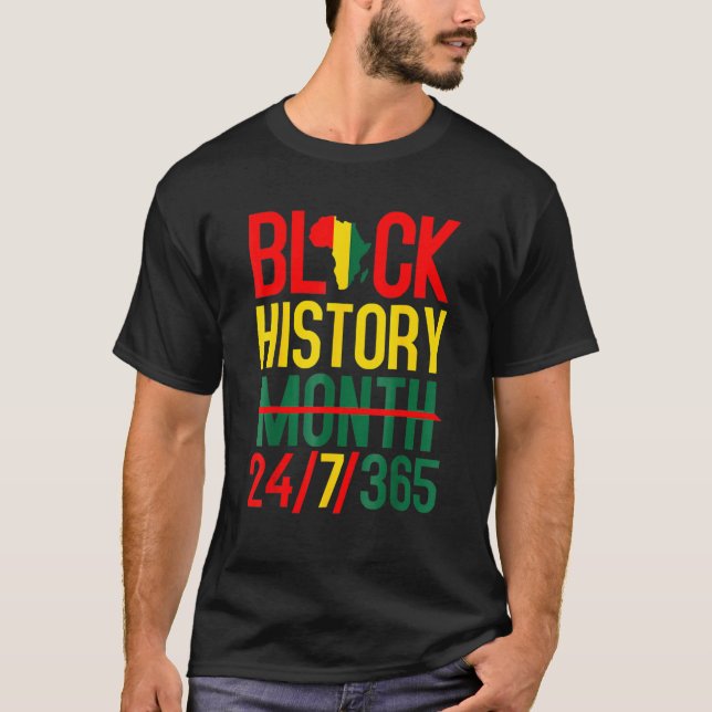 Camiseta História Negra Mês 247365 Melanina Negra-W (Frente)