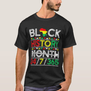 Camiseta História Negra Mês 247365 Negro de Melanina
