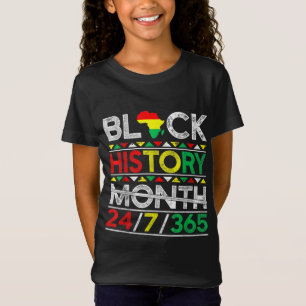 Camiseta História Negra Mês 247365 Negro de Melanina