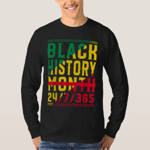 Camiseta História Negra Mês 247365 Orgulho Africano Melanin