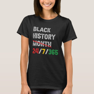 Camiseta História Negra Mês 247365 Tipo de Confiança de Cul