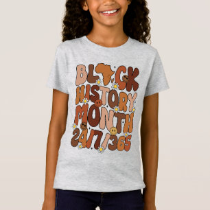 Camiseta História Negra Mês 24/7/365
