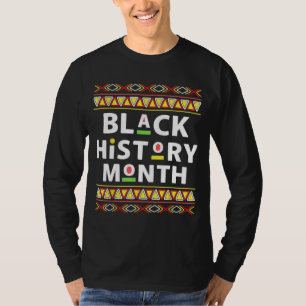 Camiseta História Negra Mês 24 7 BHM Homens do Orgulho Afri