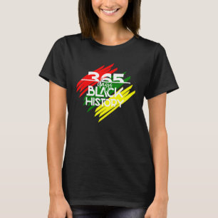 Camiseta História Negra Mês 365 Dias Orgulhosa América Afri