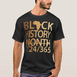 Camiseta História Negra Mês 724365, ancestral negro orgulho