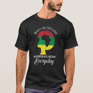 Camiseta História Negra Mês Aba Citação Terapêutica Sinaliz