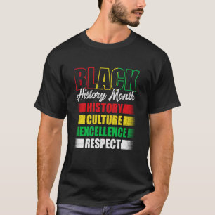 Camiseta História Negra Mês África Mulheres Africanas Crian