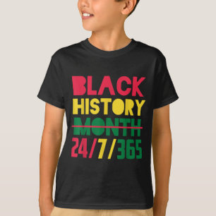 Camiseta História Negra Mês Afro-Americano