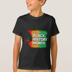 Camiseta História Negra Mês Afro-Americano Junteen