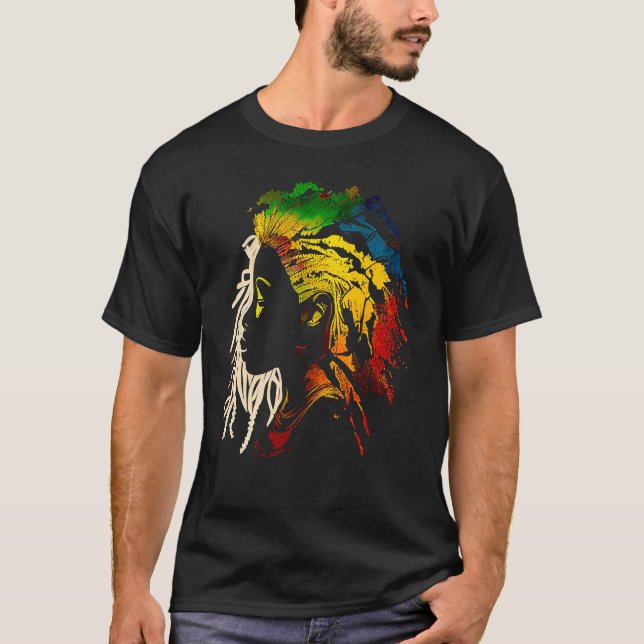 Camiseta História negra mês Ancestrais Afro-Americanos (Frente)