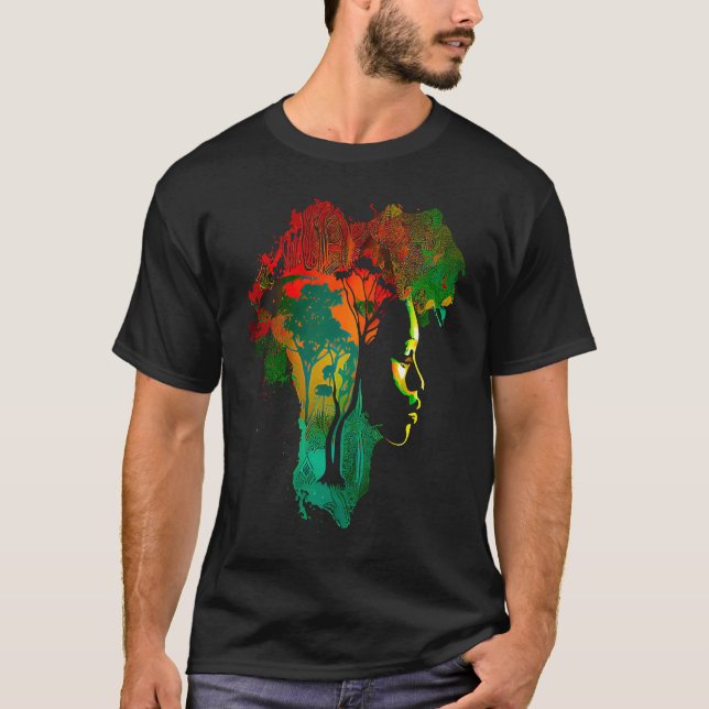 Camiseta História negra mês Ancestrais Afro-Americanos (Frente)